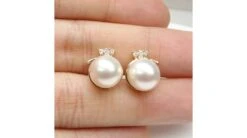 Boucles Oreilles Chapeau Demoiselle - Or Jaune, Perles Et Diamants -Maria || Simplicity Soldes ea047 3