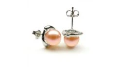 Boucles D'oreilles Style Classique - Perles De Culture, Or Blanc -Maria || Simplicity Soldes ea048 3 2