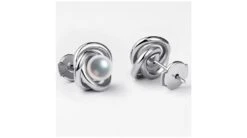 Boucles Oreilles Chiyoko Or Blanc. Perles Akoya Japon 6/6.5mm AAA -Maria || Simplicity Soldes eaaw018 3