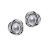 Boucles Oreilles Chiyoko Or Blanc. Perles Akoya Japon 6/6.5mm AAA