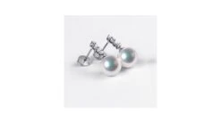 Pendants Oreilles Miya. Perles Akoya Japon. Or Blanc, Diamants -Maria || Simplicity Soldes eaaw021 10