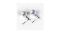 Pendants Oreilles Miya. Perles Akoya Japon. Or Blanc, Diamants -Maria || Simplicity Soldes eaaw021 3