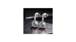 Pendants Oreilles Miya. Perles Akoya Japon. Or Blanc, Diamants -Maria || Simplicity Soldes eaaw021 7