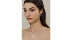 Boucles Oreilles Symphonie Nuptiale. Pendants Or Blanc, Diamants, Perles Akoya -Maria || Simplicity Soldes eaaw053 5 1