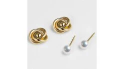 Boucles Oreilles Chiyoko Or Jaune. Perles Akoya Japon 6/6.5mm AAA -Maria || Simplicity Soldes eaay018 2