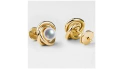 Boucles Oreilles Chiyoko Or Jaune. Perles Akoya Japon 6/6.5mm AAA -Maria || Simplicity Soldes eaay018 3