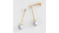 Pendantes Chainette Forçat. Perles Akoya Or Jaune Et Diamants 14 Pendantes Chainette Forçat. Perles Akoya Or Jaune Et Diamants -Maria || Simplicity Soldes eaay019 2