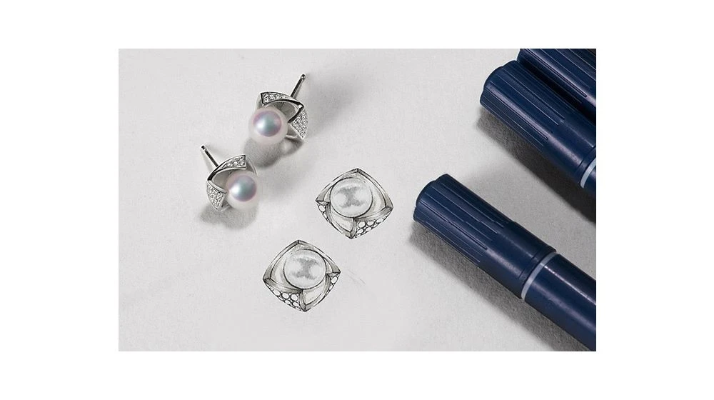 Boucles Oreilles Fukiyose Or Blank Perles Akoya Diamants 10 Boucles Oreilles Fukiyose Or Blank Perles Akoya Diamants – Image 10