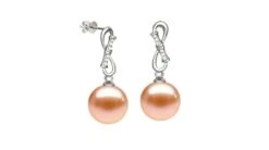Boucles D'oreilles Bamboo - Pendants Oreilles Perles & Or Blanc -Maria || Simplicity Soldes eaw044 1 1 1