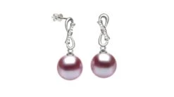 Boucles D'oreilles Bamboo - Pendants Oreilles Perles & Or Blanc -Maria || Simplicity Soldes eaw044 1 4