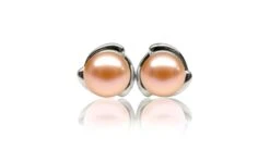 Boucles D'oreilles Style Classique - Perles De Culture, Or Blanc -Maria || Simplicity Soldes eaw048 1 1