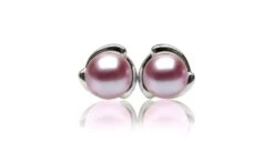 Boucles D'oreilles Style Classique - Perles De Culture, Or Blanc -Maria || Simplicity Soldes eaw048 1 1 1