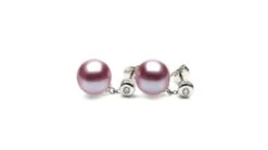 Boucles D'oreilles Perles De Chine. Disque D'or Blanc, Chaînette -Maria || Simplicity Soldes eaw049 2 1 1
