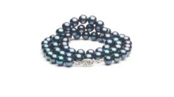 Collier Perle De Culture Noire. 7.5/8mm, AAA -Maria || Simplicity Soldes fnp008 3 1