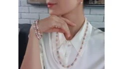 Roma Bracelet Double Perles Eau Douce Multicolores - 6.5/7mm - AAA -Maria || Simplicity Soldes fnp065 1 and bp023 1