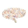 Collier De Perles Multicolores - Collier Perles Eau Douce - 6.5/7mm
