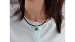 Pendentif Circulaire Avec Cordon - Perle De Tahiti - Or Blanc, Diamants -Maria || Simplicity Soldes need to see from far view