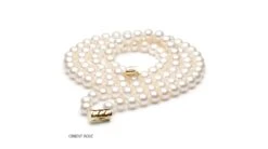 Collier Double Fil, Rang De Perles - Perle Eau Douce Blanche - 7/7.5mm -Maria || Simplicity Soldes np010 2 r1 1