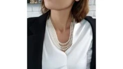 Collier 3 Rangs - Collier Triple Fil Perles Blanches - 7/7.5mm - AAA 15 Collier 3 Rangs - Collier Triple Fil Perles Blanches - 7/7.5mm - AAA -Maria || Simplicity Soldes np010 3 52 54 56 2 1