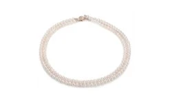 Collier Double Rang Perles Culture. Perle Eau Douce Blanche 5/5.5mm -Maria || Simplicity Soldes np037 2 2