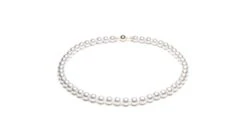 Collier Perles Akoya Blanches - Perle Fine Cultivée Au Japon - 7/7.5mm