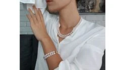 Rio Bracelet 2 Rangs De Perles Akoya Du Japon - 7/7.5mm, AAA -Maria || Simplicity Soldes npa003 2 2 1