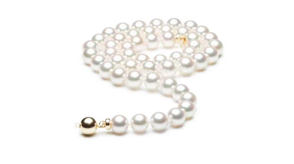 Collier Perles Akoya Luxe - Perle Du Japon Qualité GEMME / HANADAMA - 7/7.5mm 1 Collier Perles Akoya Luxe - Perle Du Japon Qualité GEMME / HANADAMA - 7/7.5mm