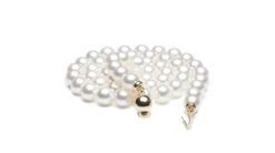 Perle Collier - Collier Perle Blanche De Mer - Perles Japon - 6.5/7mm
