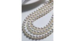 Collier Triple Perles Akoya Blanches - 6.5/7mm - AAA -Maria || Simplicity Soldes npa0703 4