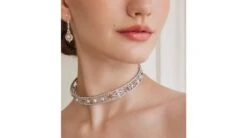 Collier Géométria Préciosa, Or Blanc Diamant Et Perle Akoya Du Japon -Maria || Simplicity Soldes npa088 3