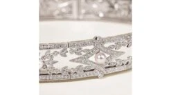 Collier Géométria Préciosa, Or Blanc Diamant Et Perle Akoya Du Japon -Maria || Simplicity Soldes npa088 8