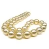 Collier De Perles D'Australie Champagnes - 10/12mm - AAB
