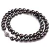 Collier Perles Akoya Noires - Perle Japonaise Noire - 6/6.5mm