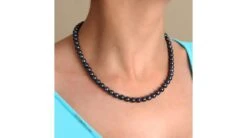 Collier Perles Akoya Noires - Perle Japonaise Noire - 6/6.5mm -Maria || Simplicity Soldes npg002n