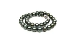 Collier Perles De Culture Tahiti Grises Foncées Et Bronzes - 9/11mm