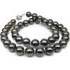 Collier Perles De Tahiti Noires - Perle De Culture Polynésie 9/10mm