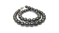 Collier Perles De Tahiti Noires - Perle De Culture Polynésie 9/10mm