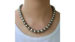 Collier En Perles De Culture Bronzes De Tahiti -Maria || Simplicity Soldes ntp07176 4