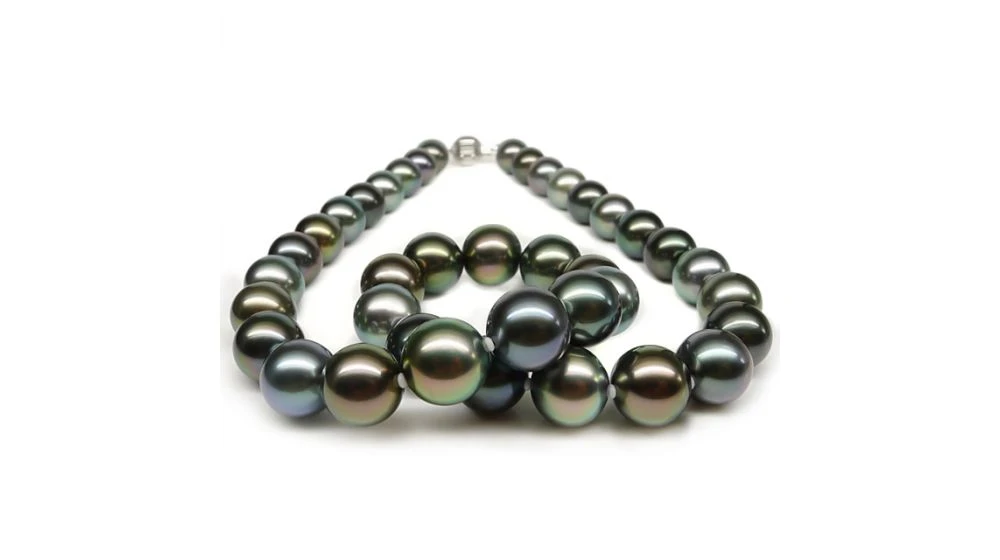 Collier Perles Tahiti Multicolores. Perles Luxe Polynésie Française 4 Collier Perles Tahiti Multicolores. Perles Luxe Polynésie Française – Image 4