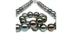 Collier En Perles Multicolores De Tahiti - 9/11mm, AAA -Maria || Simplicity Soldes ntp07185 3