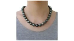 Collier En Perles Noires De Tahiti - 11/13mm, AAB -Maria || Simplicity Soldes ntp103 4