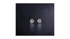 Puces Diamants 0.10ct. Or Jaune. Carat Personnalisable -Maria || Simplicity Soldes ody015 1