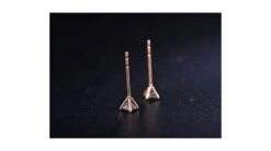 Puces Diamants Taille Princesse 0.20ct. Or Rose. Personnalisable -Maria || Simplicity Soldes ord019 7