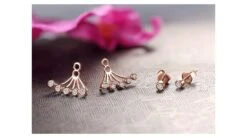 Puces Et Pendants Or Rose Diamants. Tentacules -Maria || Simplicity Soldes ord024 7