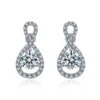 Boucles D'oreilles - Boucle Diamant Or Blanc 18cts