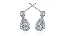 Boucles D'oreilles - Boucle Diamant Or Blanc 18cts -Maria || Simplicity Soldes owd034 6 1