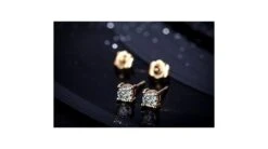 Puces Diamants 0.20ct. Or Jaune - Carat Personnalisable -Maria || Simplicity Soldes oyd016 1