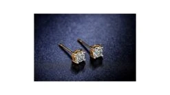 Puces Diamants 0.20ct. Or Jaune - Carat Personnalisable -Maria || Simplicity Soldes oyd016 2