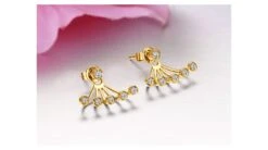 Puces Et Pendants Or Jaune Diamants. Tentacules -Maria || Simplicity Soldes oyd024 4