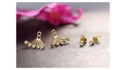 Puces Et Pendants Or Jaune Diamants. Tentacules -Maria || Simplicity Soldes oyd024 7